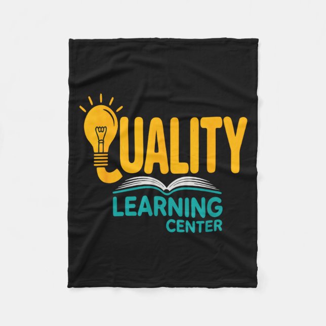 Manta Polar Quality Learning Center Funny School Quote  (Anverso)