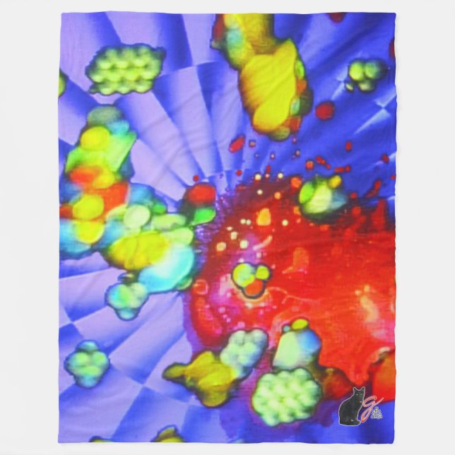 Manta Polar Quantum Quietude Fleece Blanket (Anverso)