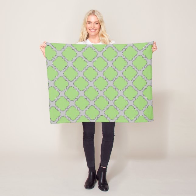 Manta Polar Quatrefoil verde (In situ)