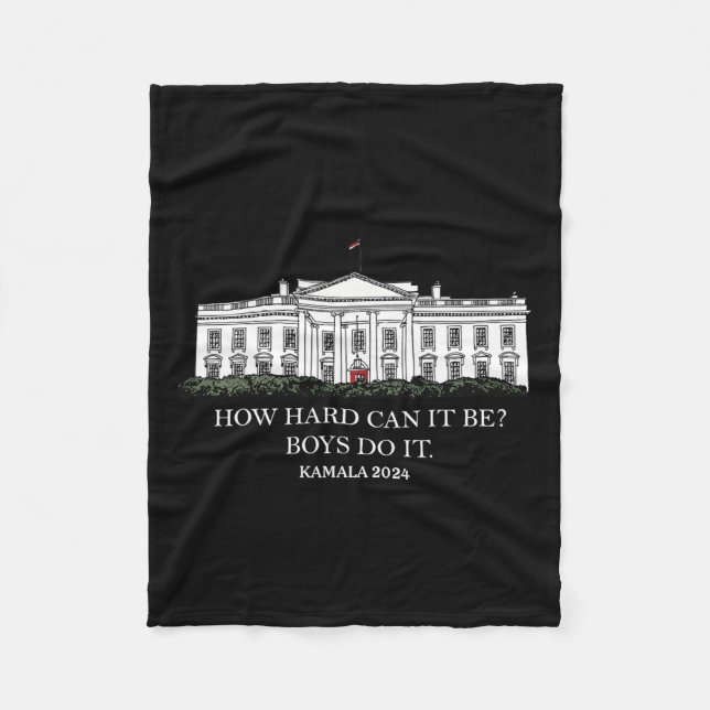 Manta Polar Qué Difícil Pueden Ser Los Chicos Hacerlo Kamala H (Anverso)