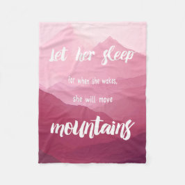 Manta Polar Que duerma cuando despierte, se mudará de montaña