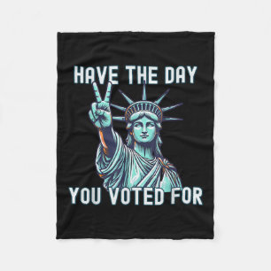 Manta Polar Que el día por el que votaste - sutil anti Trump