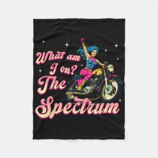 Manta Polar Qué estoy en el espectro Retro Biker Conciencia de