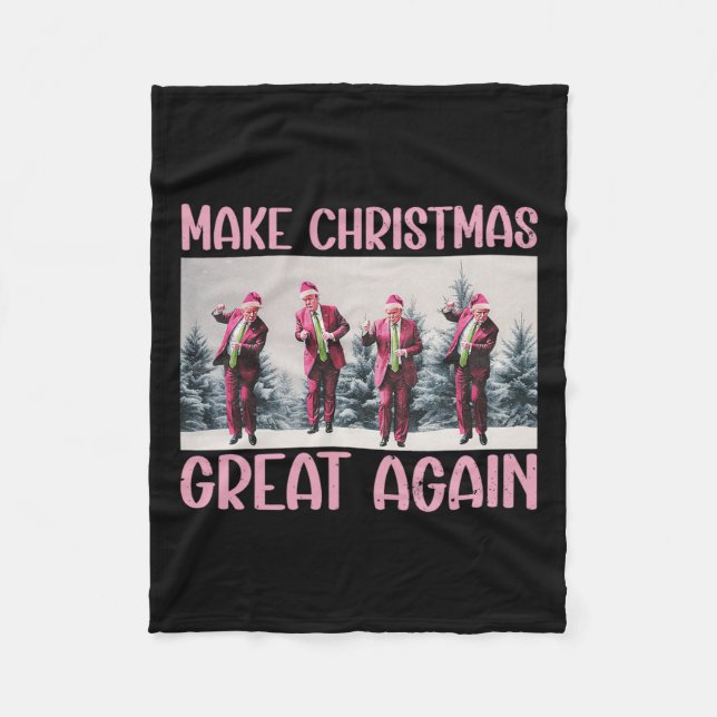 Manta Polar Que los Navidades vuelvan a ser divertidos Santa T (Anverso)