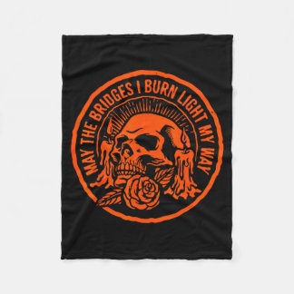 Manta Polar Que los puentes ardan iluminando el camino Cráneo 