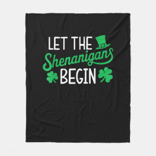 Manta Polar Que Los Shenanigans Empiecen Graciosos Shamrock En