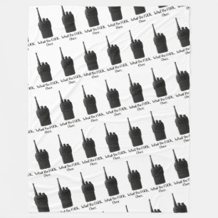 Manta Polar Qué m***da Sobre El Icono De Walkie Talkie Funny