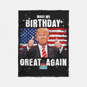 Manta Polar Que mi cumpleaños vuelva a ser grande, cumpleaños