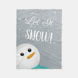 Manta Polar Que Nieve A Snowman Fleece Blanket