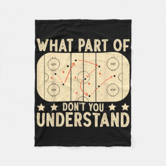 Manta Polar ¿Qué parte del hockey no entiendes jugador de hock