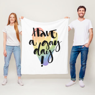 Manta Polar Que tengas un día gay
