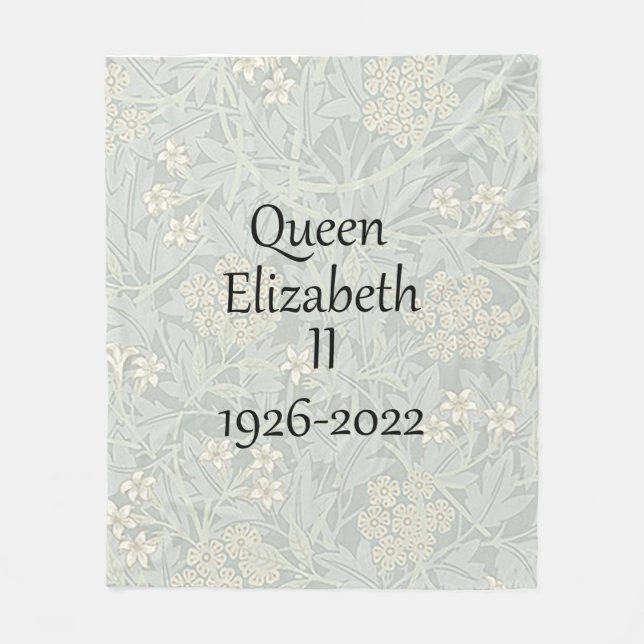 Manta Polar Queen Elizabeth II 1926-2022 Fleece Blanket (Anverso)