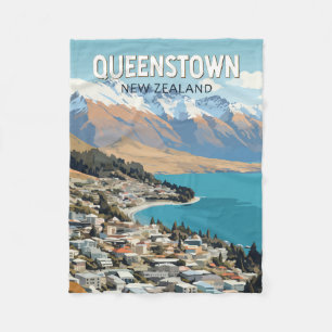 Manta Polar Queenstown New Zealand Travel Art Vintage