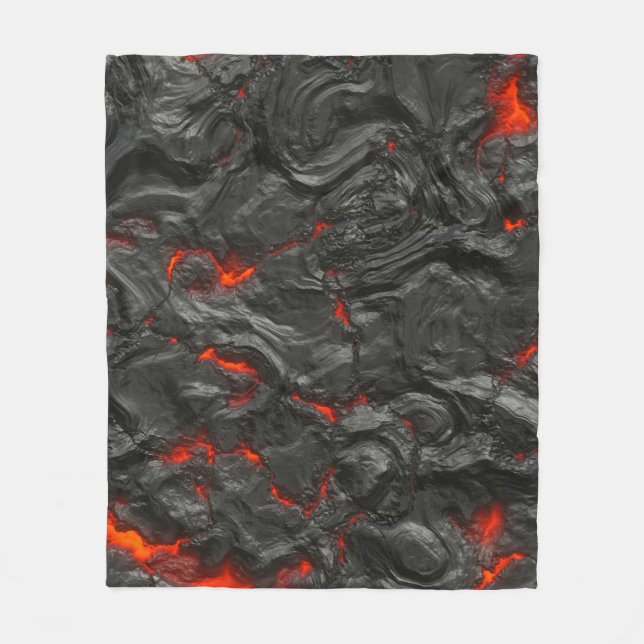 Manta Polar Quema de lava caliente volcánica de roca (Anverso)