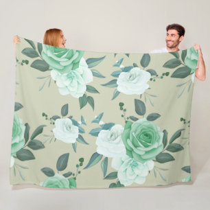 Manta Polar querido floral