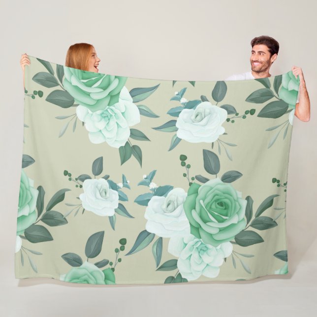 Manta Polar querido floral (In situ)