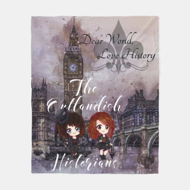 Manta Polar Querido mundo: Podcast Fleece Blanket de Historia  (Anverso)