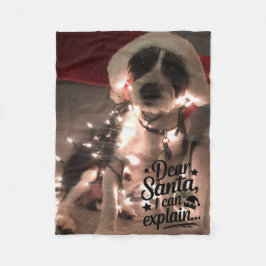 Manta Polar Querido Santa, puedo explicarlo (perro)