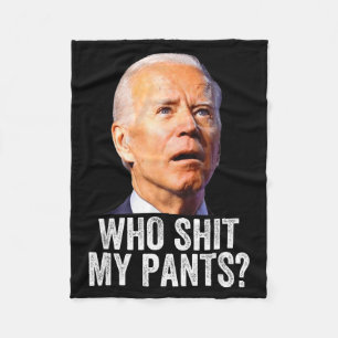 Manta Polar Quién Mis Pantalones, Divertido Anti Joe Biden, Co