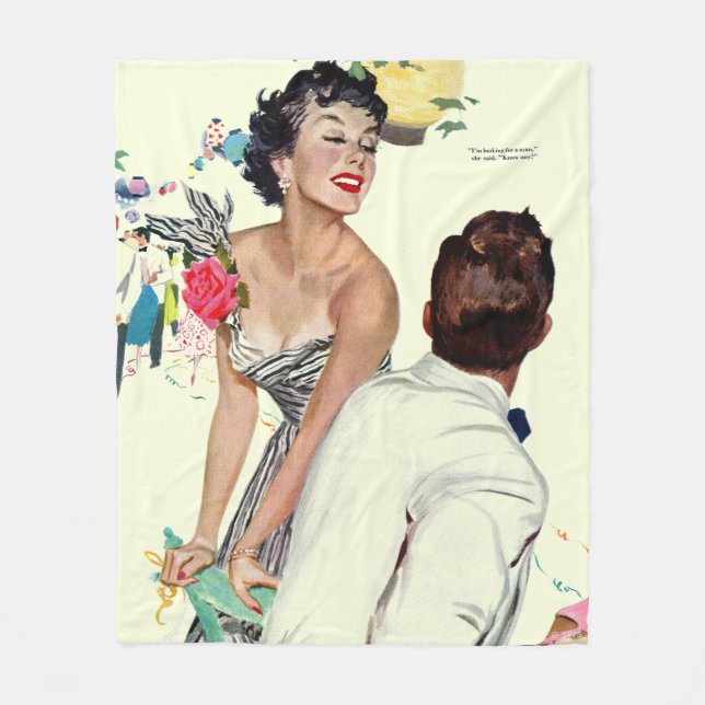 Manta Polar Quiero a un hombre 2 (Anverso)