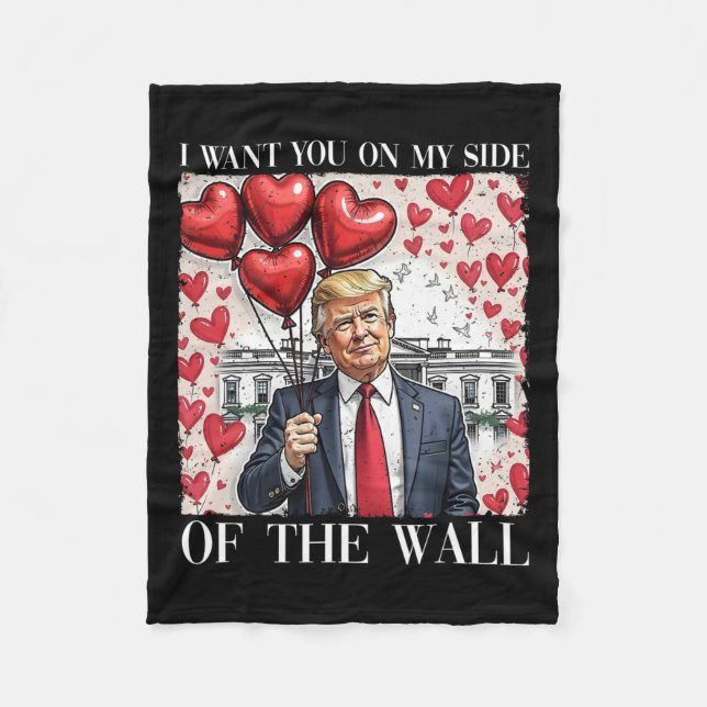 Manta Polar Quiero Que Estés De Mi Lado De La Muralla. (Anverso)