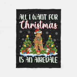 Manta Polar Quiero Que Los Navidades Sean Un Perro Terrier De