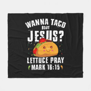 Manta Polar Quiero Taco Sobre Jesús Cinco de Mayo Cristiano 