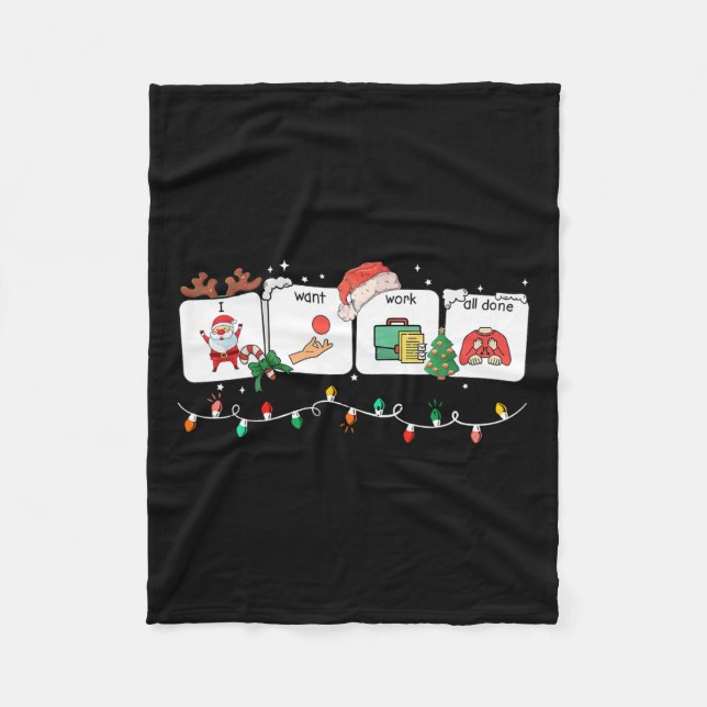 Manta Polar Quiero Trabajar Todo Terminado El Discurso De Leng (Anverso)