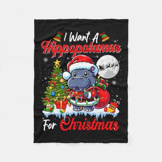 Manta Polar Quiero Un Hipódromo Para Los Navidades Cuidan Las  (Anverso)