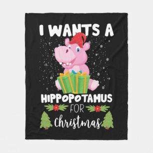 Manta Polar Quiero Un Hipopótamo Para Los Navidades