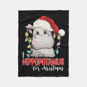 Manta Polar Quiero Un Hipopótamo Para Los Navidades Hippo Love
