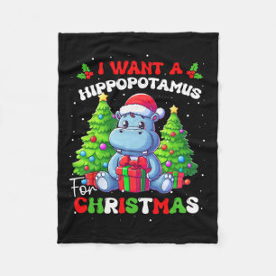 Manta Polar Quiero Un Hipótamo Para Los Navidades Groovy Kids