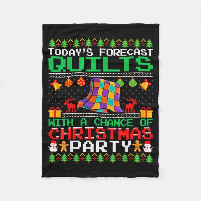 Manta Polar Quilts Christmas Party Quilts Quilting Christmas U (Anverso)