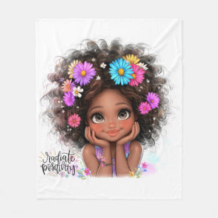 Manta Polar Quirky Chica Radiante Positividad Funda