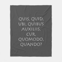 Quis Quid Ubi Quibus Auxiliis Cur Quomodo Quando