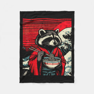 Manta Polar Raccoon Kimono Eating Ramen Japanese Food Art Men 