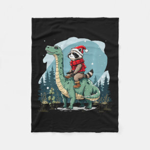 Manta Polar Raccoon Riding Dinosaur Trex Anima