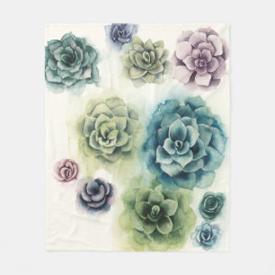 Manta Polar Racimo de Succulents