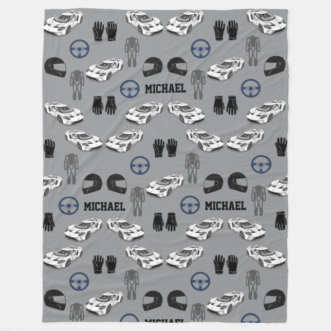 Manta Polar Racing car Fleece Blanket (Anverso)