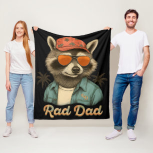 Manta Polar Rad Dad Funny Feliz Día del Padre Vintage