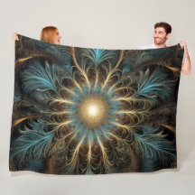 Radiant Fractal Flower
