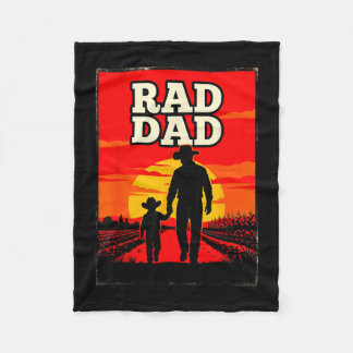 Manta Polar Radical papá padre e hijo agricultor western atard