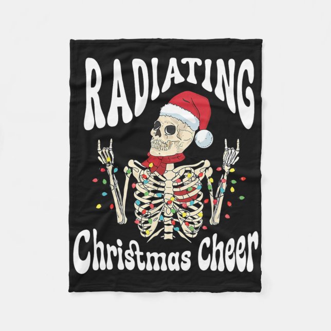 Manta Polar Radiology Radiating Christmas Cheer X-ray Rad Tech (Anverso)