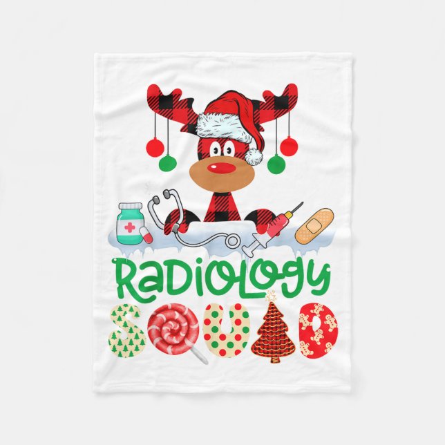 Manta Polar Radiology Squad Nurse Reindeer Buffalo Red Plaid C (Anverso)