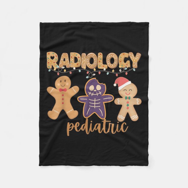 Manta Polar Radiology Tech Pediatric Christmas Gingerbread Man (Anverso)