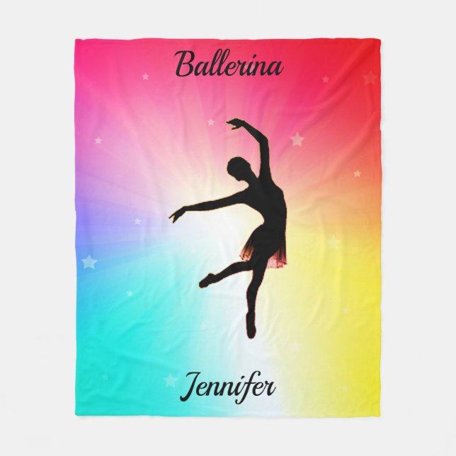 Manta Polar Rainbow Ballerina Fleece Blanket (Anverso)