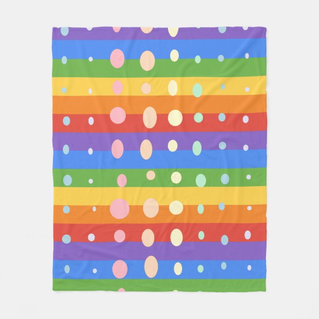 MANTA POLAR RAINBOW DOT STRIPES (Anverso)