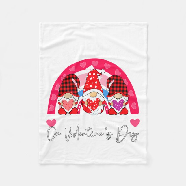 Manta Polar Rainbow Teaching 12th Grade On Valentines Day Tea  (Anverso)