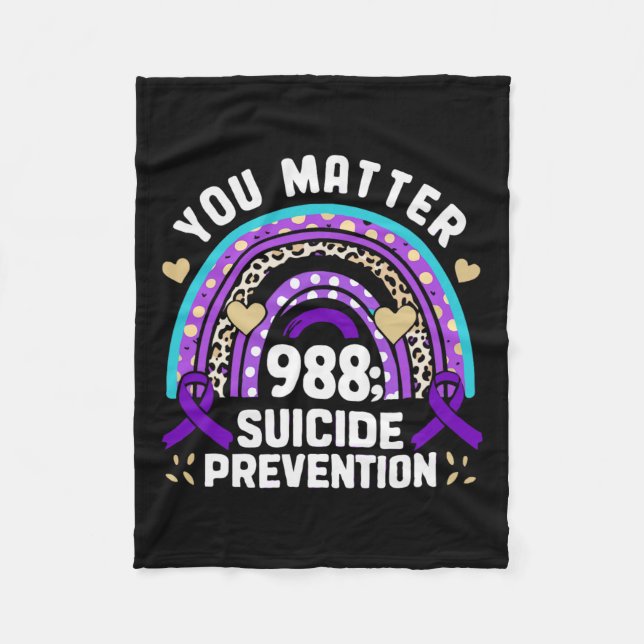Manta Polar Rainbow You Problem 988 Suicide Prevention Awarene (Anverso)