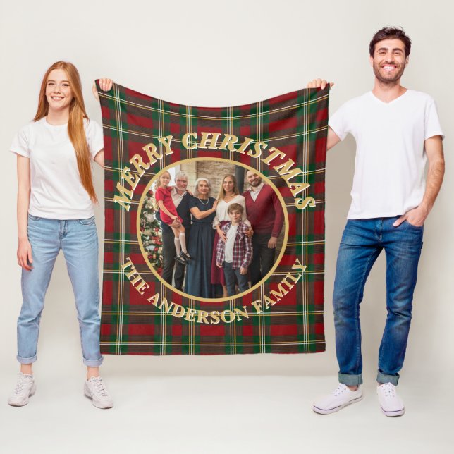Manta Polar Ralph Lauren Tartan Plaid Family Photo Christmas (In situ)